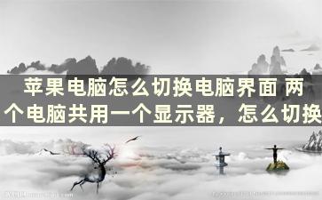 苹果电脑怎么切换电脑界面 两个电脑共用一个显示器，怎么切换